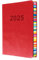 Collins Edge Rainbow Terminplaner 2025 – A5 Tagesplaner (mit Terminen) – Rot – (ED151.U15-25) – Tagesplaner mit Soft-Touch-Einband und farbigen Seitenkanten