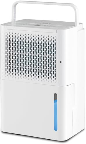 RELAX4LIFE Deumidificatore Casa 12L/Giorno, Adatto Spazi Fino a 15㎡, Modalità Asciugatura, Indicatore di Umidità e Timer 24H, Deumidificatore Portatile per Bagno, Camera da Letto, Cantina, Lavanderia