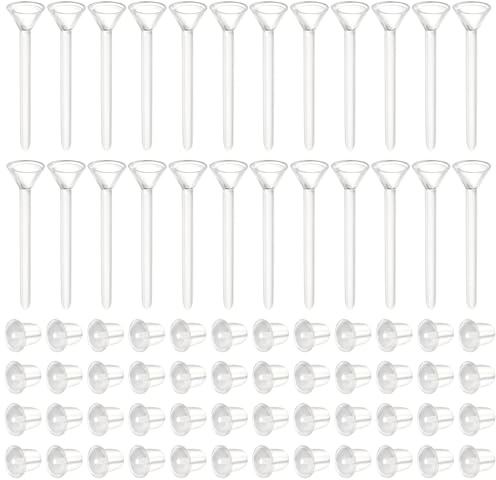 Mabor 200 par plastörhängen fynd set för känsliga öron, osynliga klara öronproppar för sport och arbete