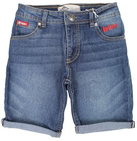 Lee Cooper, Bermudas, Pantalones Cortos, Short, niño, niña, Azul, Talla 8A - GLC116 BJ S1-8A