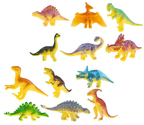 OFFIGAM 24Stücke Dinosaurierfiguren Realistische Bunte Plastik Dinosaurier Spielzeuge für Kreative Spielstunden und Geburtstagsfeiern Geeignet für Ab Jahren