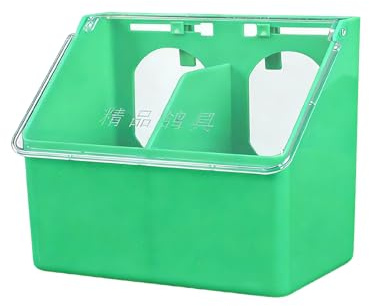 Mangeoire à pigeons de grande capacité, distributeur robuste, boîte d'alimentation pour oiseaux avec un design robuste, accessoire pour volaille pour perruches, perroquets, poulets, cailles, intérieur