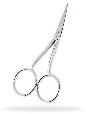 Premax Classic 15382 Stickschere-Gebogene Klinge und Schaft-Nähmaschinenspezifisch-Made in Italy, Grau, ABM. 10,5 cm