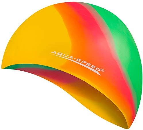 Aqua Speed Bunt Set - Gorro de baño + Pequeño Toalla de Microfibra | Gorra de natación | Unisexo | 18. Colorido / 49