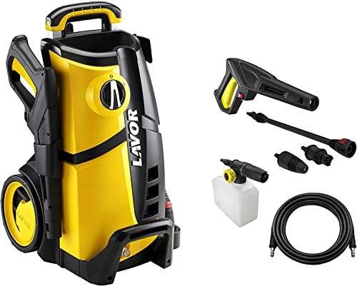 LAVOR Idropulitrice LVR3 140 con Sistema Schiumogeno Regolabile, Pressione massima 140 bar, Portata massima 450 litri ora, Motore 1900 Watt