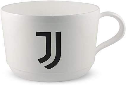 Royal Industry Tazza Colazione 450ml in Melamina per Bambini Prodotto Ufficiale, Asilo Scuola Colazione Bambini BIanconeri Merenda