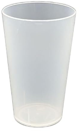 éco gobelets - Gobelet Réutilisable, Économique, Recyclable - Verre Plastique Rigide Polypropylène sans BPA - Passe Lave-Vaisselle (Transparent, 30cl (Lot de 50))