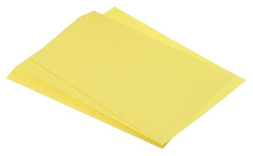 QUARKZMAN 75 Blatt A4 farbiges Druck-Kopierpapier, Origami-Papier, Druckerpapier, 80 g/m², zum Drucken, Kopieren von Dokumenten, Kunsthandwerk, Zitronengelb