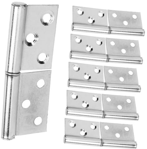 jojofuny 6pcs Detachable Hinges for Doors Resistant Heavy Duty Hinges for and Doors Easy Installation for Household Use