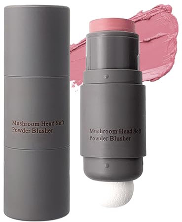 Creme Rouge Stick, Doppelkopf Blush Stick mit Schwämme, Wasserfest & Langlebig Make Up Blush, Leichtgewicht & Natürliche Creme Blush Makeup Stick, Multi Erröten für Wange/Lippen/Augen, Beauty Wand
