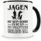 Samunshi® Jagen ist kein Hobby Jagd Jäger Tasse Kaffeetasse Teetasse Kaffeepott Kaffeebecher Becher