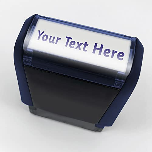 Personalised Wording Office Business Nurse Doctor Healthcare Hospital NMC GMC Number Self-Inking Stamp Stamper 38x14mm Primary Teaching Services (Blue)