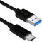 Slabo Ladekabel USB Typ C für LG K41S | K51S | K61 | Velvet 5G | V60 ThinQ 5G Datenkabel Verbindungskabel Sync-Kabel - SCHWARZ