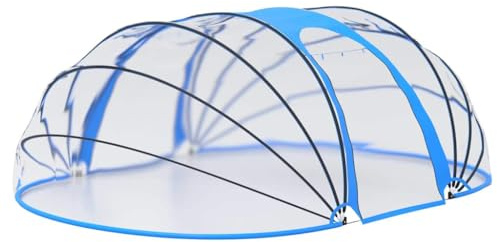 vidaXL Dôme de Piscine Ovale Couverture de Piscine Pavillon de Piscine Tente de Piscine Jardin Extérieur Arrière-Cour 530x410x210 cm