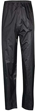StyleWear Unisex Lightweight Waterproof Over Trousers Adults Breathable Quick Dry Walking Pants Black