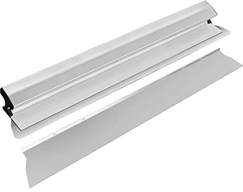 DrRobor Flächenspachtel 800mm, Profi Finish Spachtel Werkzeug mit Ergonomischem Griff und Austauschbarem Edelstahlblatt 0,5mm - Breite: 80cm