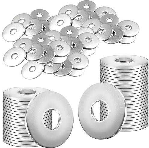 120 Stück Unterlegscheiben M6 Edelstahl, Hochwertige Edelstahl Beilagscheiben, Rostfreie Flach- und Karosseriescheiben, unterlegscheiben für Haus, Werkstatt und DIY Projekte