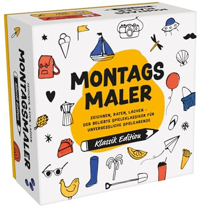MONTAGSMALER - Das beliebte Zeichenspiel für Familie & Freunde | Perfekt für jeden lustigen Spieleabend | Kreatives Kritzel-Spiel für Erwachsene & Kinder | Familienspiel & Gesellschaftsspiel