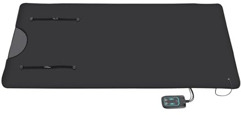 Esterilla de sauna con calefacción por infrarrojos, 500 W, con 5 mantas térmicas de emergencia y mando a distancia (86-158 °F, 20-60 minutos), portátil para casa, salón de belleza, spa, 180 x 80 cm