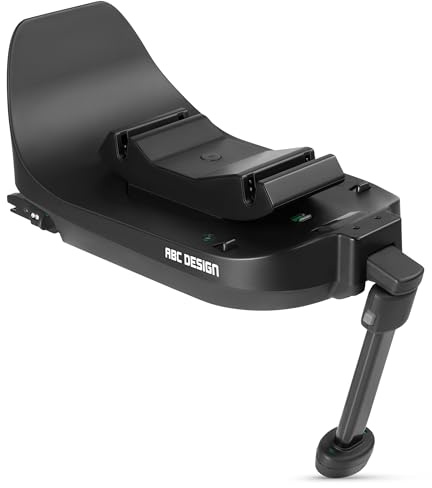 ABC Design Isofix Base Root – 360° Isofix Basis für die Babyschale Tulip & den Kindersitz Lily i-Size– höhenverstellbares Stützbein – Rotationssperre & Farbanzeige für korrekten Einbau