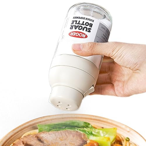 Pepper Shaker - 8.4oz Coarse Salt Shaker,Precise Quantitative Measuring Condiment Dispenser for Baking Restaurant Camping Dining Outdoor Cooking