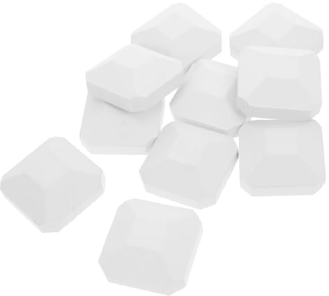 FUNNETOYU 10PCS Replacement Cordierite Briquettes for Gas Bbq Grill and Fireplace Heat Resistant Grilling Briquettes with Self Cleaning Surface Compatible with Turbo Models Flame Control and