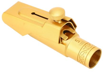 Yctze Bocchino di Sassofono Alto con, Sostituto 5c in Ottone per Professionisti e Principianti, Suono e durabilità Migliorati