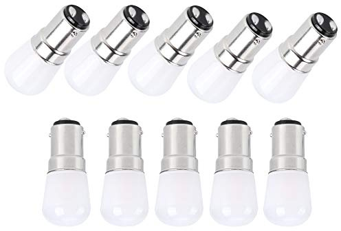 YWBL-WH Lampadina a Candela LED da 1,5 W, Attacco B15 E12, Vetro Resistente Al Calore, 230 V, Senza Sfarfallio, Protezione per gli Occhi, per Illuminazione Domestica di, Armadietti,