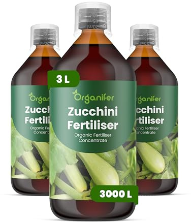Flytande gödsel för zucchini 3L – Organiskt näringstillskott för frodig tillväxt, starka blad och rik skörd – Organifer