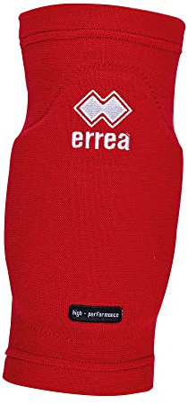 Errea Tokyo - Rodilleras unisex con acolchado de alta tecnología, talla L, color rojo
