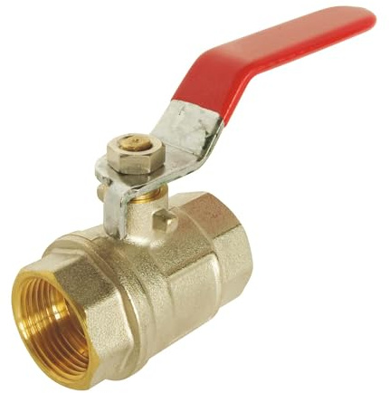 SOMATHERM FOR YOU – Kugelhahn – doppelt Innengewinde 12/17 – umkehrbarer Flachgriff – optimaler Wasserdurchfluss bei vollem Durchgang – Abdichtung durch O-Ringe