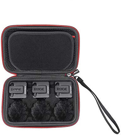 RLSOCO Tasche für RØDE Wireless GO II/Wireless GO/Wireless ME Ultrakompaktes Kabelloses Zweikanal-Mikrofonsystem Koffer Hülle für Rode Wireless GO 2 Mikrofon
