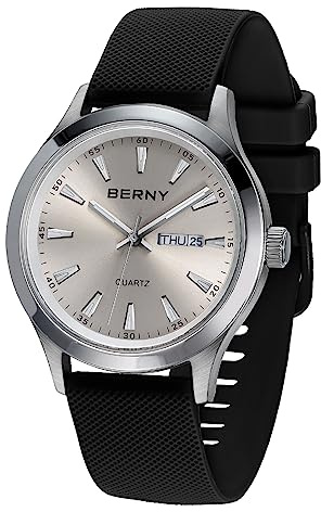 BERNY Fashion Casual Watch for Men 3ATM Waterproof Miyota 2105 Quartz
