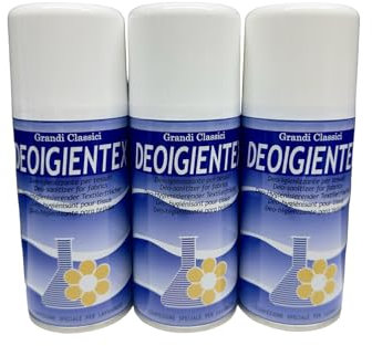 HOME PRO Tris DeoIgientex - Spray desinfectante para tejidos - Ambiente - Ambiente - Desodorante interior - Higieniza - Vestidos salvatessuti - Comer olores - Armario de bolsillo, 3 x 150 ml