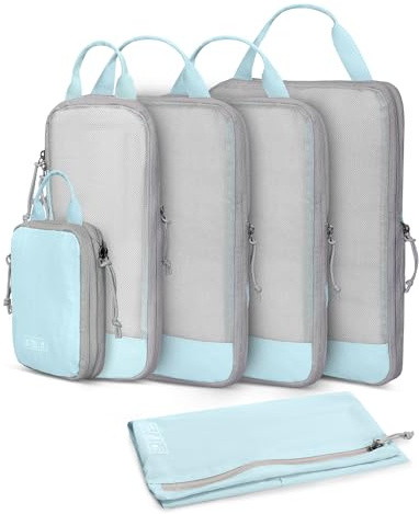 Hynes Eagle Compresión Organizador Maleta, 6 Piezas Packing Cubes Expandible Bolsas Organizadoras Maleta Viaje Accesorios