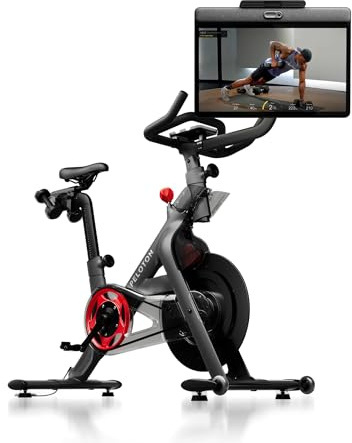 Peloton Cross Training Bike+ Fitnessgerät, Indoor Spining Bike+ für das Training zu Hause, Kompaktes Fitnessbike für Cardio und Krafttraining & Indoor-Cycling, Black