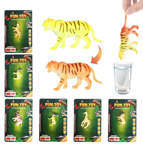 Color Changing Toys - 6pcs Forest Creature Bath Figures, Water Play Set | Interactive Sensory Toy Collection Party Decor, Thermochromic Wildlife Figurine Assortment For Bathtub Pool Celebrations