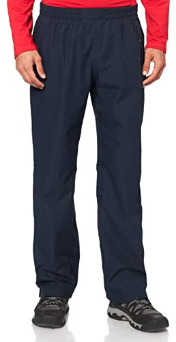 CMP - Herren-Regenhose mit durchgehenden seitlichen Reißverschlüssen, Schwarz Blau, M