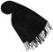 Lorenzo Cana Damen Designer Damen Pashmina Markenschal gewebtes Pasielymuster Damastwebart 70 cm x 180 cm Naturfaser Modal Schaltuch Schal Jacquardtuch Schwarz 9332177