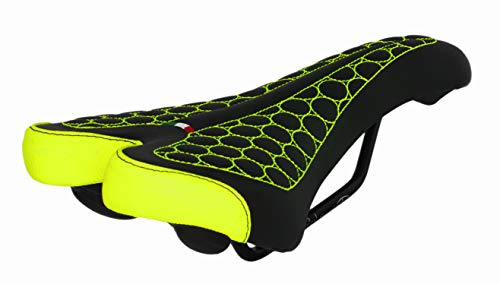 Selle FatBike Montegrappa pour vélo VTT Trekking unisexe, modèle SM 4010, fabriqué en Italie, couleur jaune