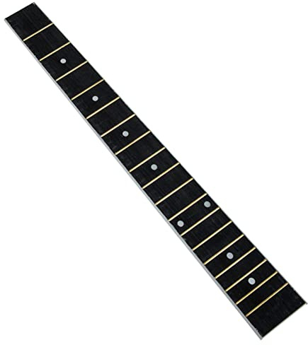 Vaguelly Acoustic Guitar Fretboard Replacement 18.11 Inch Technical Wood Fingerboard for Diy Repair and Neck Upgrade Guitar Accessory