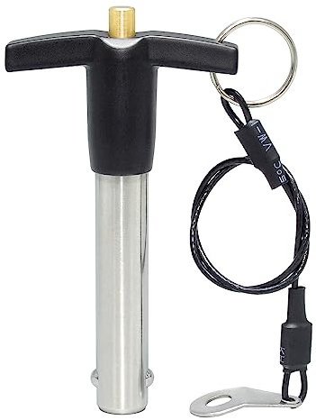 AUZHU- PLT - Metrico- Perni autobloccanti a sfere acciaio inox Perni di bloccaggio di sicurezza Perni a sgancio rapido Perni a molla, Perni di posizionamento, Spillette, Dimensioni: M 8 mm - L 35 mm