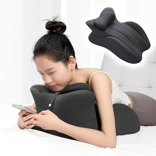 JYHHCYS cuscino a cuneo Cuscino Per La Posizione Prona Per Leggere A Pancia In Giù, Multifunzionale Cuscino Per Dormire A Pancia In Giù, Cuscino A Cuneo In Memory Foam Con Supporto Per Il Collo