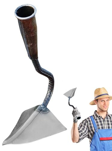 Azadón de Jardín - Herramienta De Mano para Y Deshierbar - Azada Triangular Multiusos para Preparación de Suelo, Césped, Invernadero y Mantenimiento de Parterres