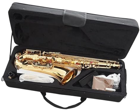 Professionell Saxofon EB stämt Träblåsinstrument Altsaxofon Mässingskropp