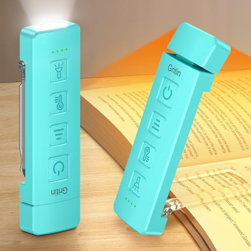 Gritin 2026 Gen 2 Rechargeable Book Light,2-in-1 Reading Light & Flashlight