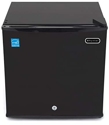 Whynter Upright Small Freezer Mini Freezer with Lock for Bedrooms, Dorms, Garages, Offices CUF-110B, Black Energy Star, 1.1 Cu Ft