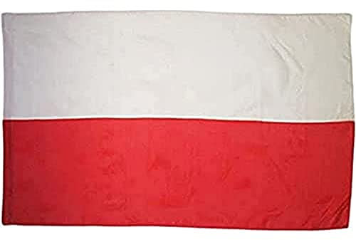 AZ FLAG - Drapeau Pologne - 150x90 cm - Polyester léger - Drapeau Polonais Avec Fourreau et Cordelettes - 80g
