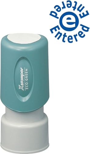 Xstamper Entered Title Stamp, Blue (XST11423)