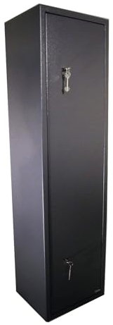 dirty pro tools™ 6 GUN CABINET GREY EXTRA WIDE AND DEEP SAFE 6 GUNS 7 LEVER LOCKS POLICE APPROVED